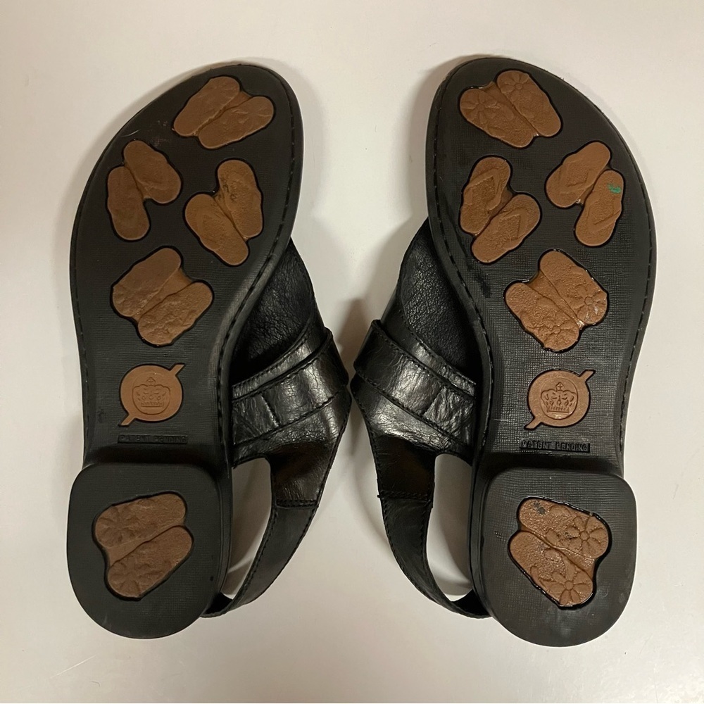 Born Black Leather Thong Sandals (6 US, 36.5) - Picture 7 of 8